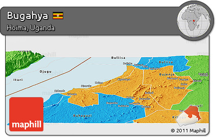 Political Panoramic Map of Bugahya
