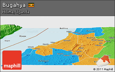 Political Panoramic Map of Bugahya