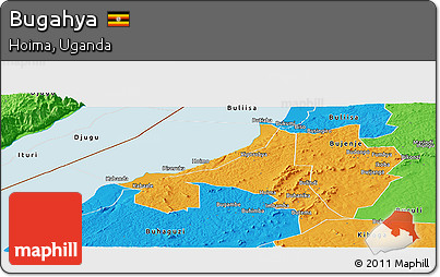 Political Panoramic Map of Bugahya