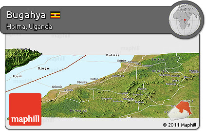 Satellite Panoramic Map of Bugahya