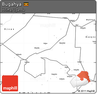 Blank Simple Map of Bugahya