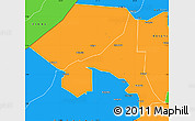Political Simple Map of Bugahya