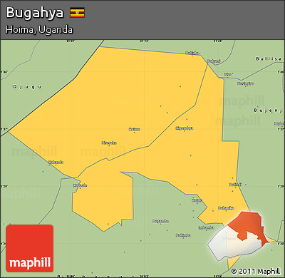 Savanna Style Simple Map of Bugahya