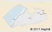 Classic Style 3D Map of Buhaguzi, single color outside