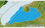 Political 3D Map of Buhaguzi, satellite outside