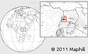 Blank Location Map of Buhaguzi, highlighted parent region