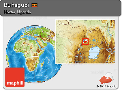 Physical Location Map of Buhaguzi, highlighted parent region