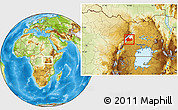 Physical Location Map of Buhaguzi, highlighted parent region