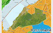 Satellite Map of Buhaguzi, political outside