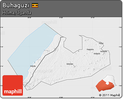 Silver Style Map of Buhaguzi, single color outside