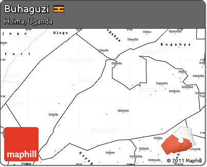 Blank Simple Map of Buhaguzi