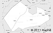 Silver Style Simple Map of Buhaguzi