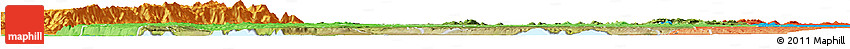 Satellite Horizon Map of Hoima, political shades outside