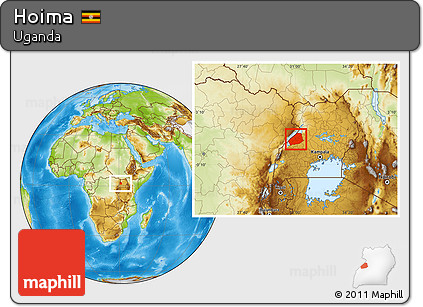 Physical Location Map of Hoima
