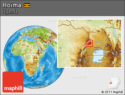 Physical Location Map of Hoima