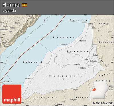 Classic Style Map of Hoima