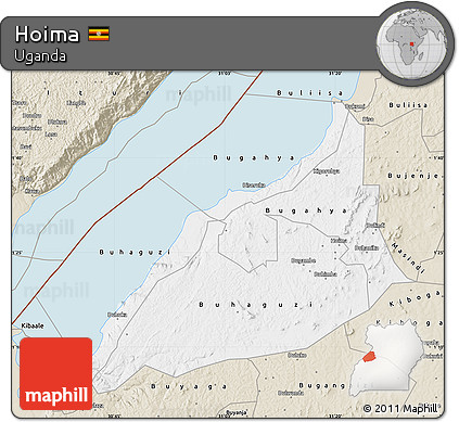 Classic Style Map of Hoima
