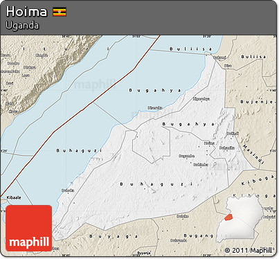 Classic Style Map of Hoima