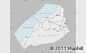 Gray Map of Hoima, single color outside