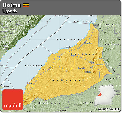 Savanna Style Map of Hoima
