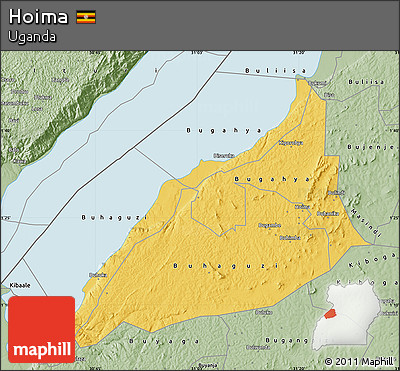 Savanna Style Map of Hoima