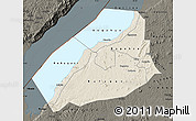 Shaded Relief Map of Hoima, darken