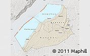 Shaded Relief Map of Hoima, lighten, semi-desaturated