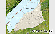 Shaded Relief Map of Hoima, satellite outside