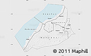 Silver Style Map of Hoima, single color outside