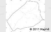 Blank Simple Map of Hoima, cropped outside, no labels