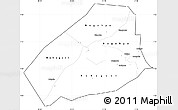 Blank Simple Map of Hoima, cropped outside