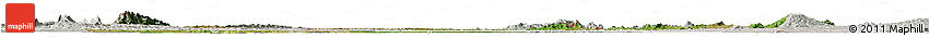 Satellite Horizon Map of Uganda, lighten, semi-desaturated