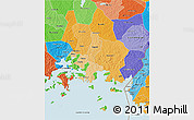 Political Shades 3D Map of Iganga