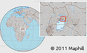 Gray Location Map of Bugweri