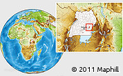 Physical Location Map of Bugweri, highlighted country