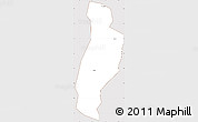 Classic Style Simple Map of Bugweri, cropped outside