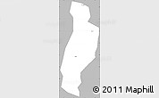 Gray Simple Map of Bugweri, single color outside