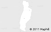Silver Style Simple Map of Bugweri