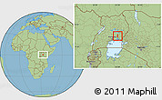 Savanna Style Location Map of Luuka