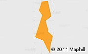 Political Simple Map of Luuka, single color outside