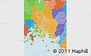 Political Shades Map of Iganga