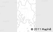 Blank Simple Map of Iganga, no labels