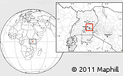 Blank Location Map of Butembe