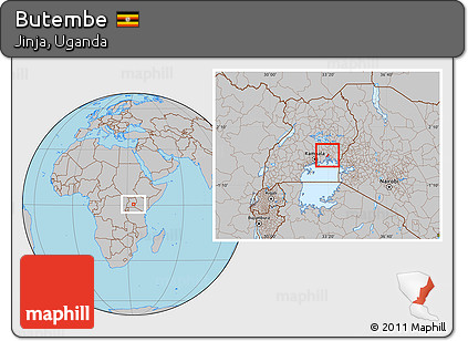 Gray Location Map of Butembe