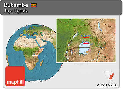 Satellite Location Map of Butembe