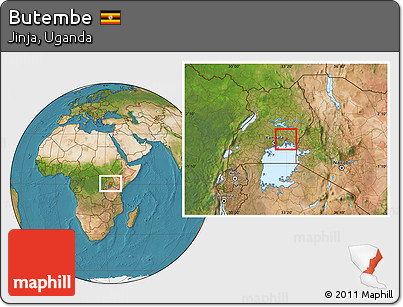 Satellite Location Map of Butembe