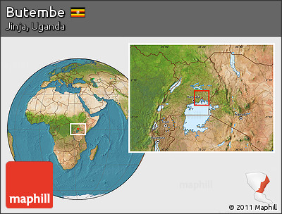 Satellite Location Map of Butembe