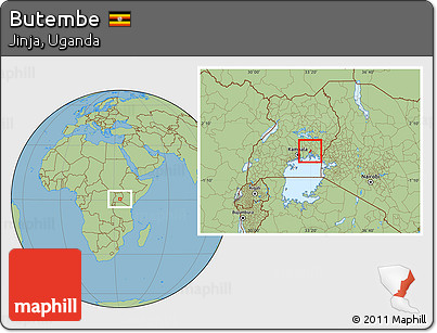Savanna Style Location Map of Butembe