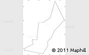 Blank Simple Map of Butembe, cropped outside, no labels