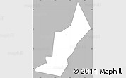Gray Simple Map of Butembe, single color outside